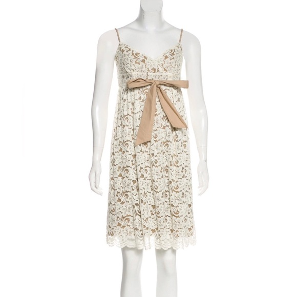 Diane Von Furstenberg Date Night Lace Mini Dress Size 6 - Picture 1 of 6